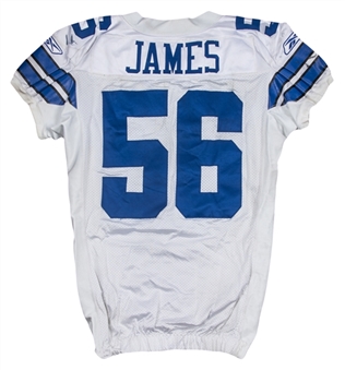 2008 Bradie James Game Used Dallas Cowboys Home Jersey Used For Seasons Home Opener On 9/15/2008 (Cowboys-Steiner LOA)